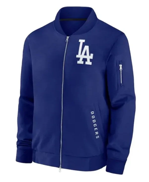 LA Dodgers Dugout Royal Blue Bomber Stylish Jacket