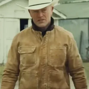 Last Rodeo 2025 Neal McDonough Brown Cotton Varsity Jacket