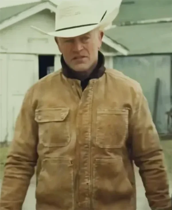 Last Rodeo 2025 Neal McDonough Brown Cotton Varsity Jacket