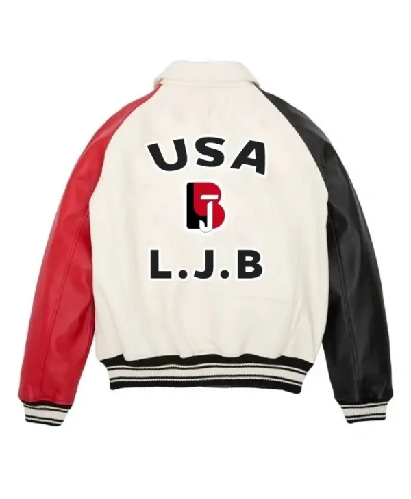 Leather Black USA Jacket - Image 2