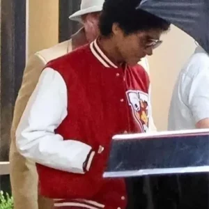 Michael 2025 Jaafar Jackson Red And White Jacket