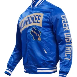 Milwaukee Bucks 2023 Edition Royal Varsity Jacket