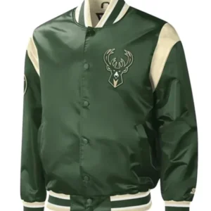 Milwaukee Bucks Force Green Varsity Jacket
