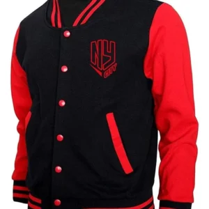 New York City Red And Black Stylish Varsity Jacket