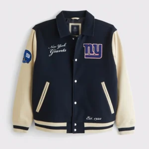New York Giants Navy Varsity Jacket