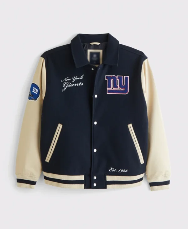 New York Giants Navy Varsity Jacket