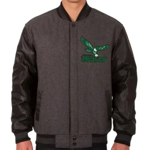 Philadelphia Eagles Charcoal And Black Jacket