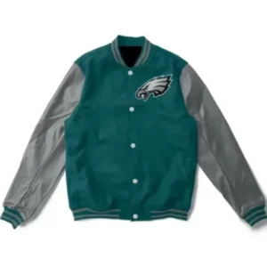Philadelphia Eagles Green And Grey Jacket