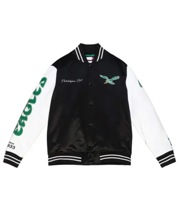 Philadelphia Eagles Throwback 2-tone Varsity Jacket