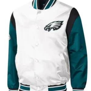 Philadelphia Eagles Throwback Warm Varsity Jacket