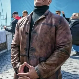 Red-Notice-Dwayne-Johnson-Brown-Leather-Coat