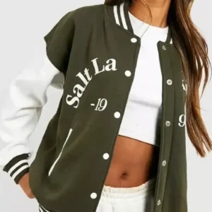 Salt Lake Colour Block Varsity Jacket