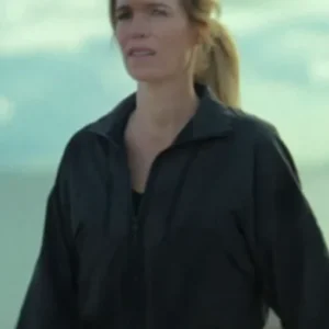 Secrets We Keep S01 Cecilie Black Running Bomber Jacket