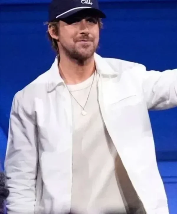 Star Wars Starfighter 2027 Ryan Gosling White Bomber Jacket