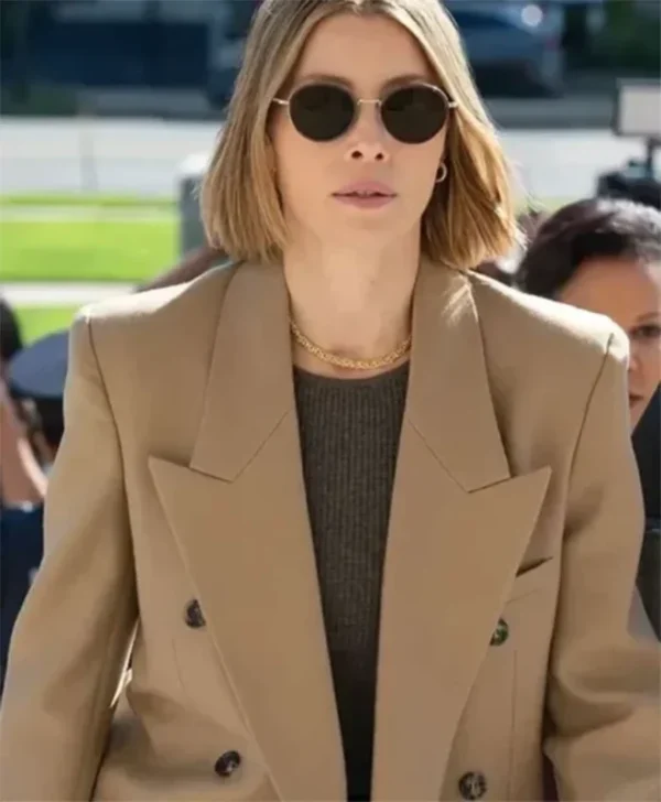 The Better Sister Jessica Biel Brown Coat