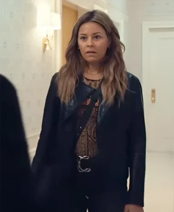The Better Sister S01 Elizabeth Banks Leather Bomber Jacket