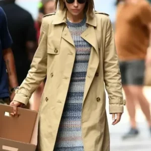 The Better Sister S01 Jessica Biel Beige Trench Blazer