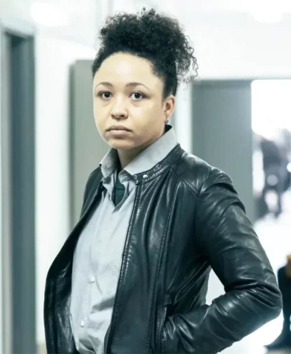 The Game 2025 Amber James Black Bomber Jacket