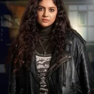 The Game 2025 Indy Lewis Black Leather Bomber Jacket