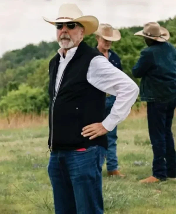 The Last Rodeo 2025 Jon Avnet Black Cotton Bomber Vest