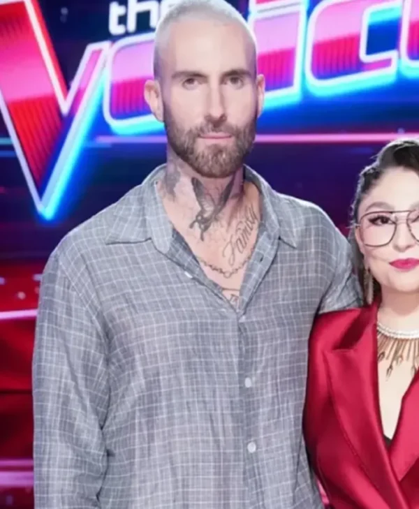 The Voice S27 Adam Levine Checked Shirt