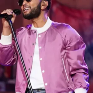 The Voice S27 John Finale Pink Varsity Jacket