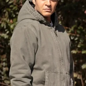 Will Trent S03 Ramon Rodriguez Grey Hooded Bomber Jacket