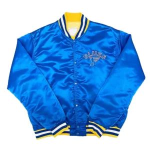 1986 St. Louis Blues Bomber Satin Jacket