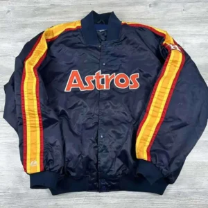 90’s Houston Astros Cooperstown Retro Navy Varsity Jacket