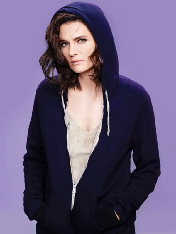 Absentia Stana Blue Zip Up Hoodie