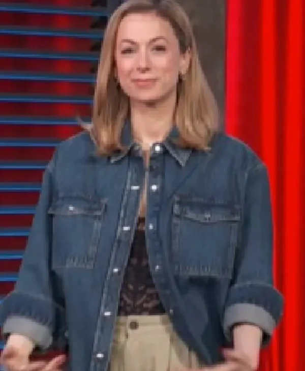 Access Daily 2025 Iliza Shlesinger Shirt Denim Stylish Jacket
