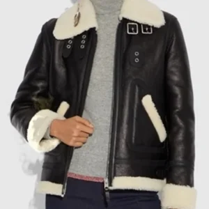 Adrienne Aviator Leather Jacket