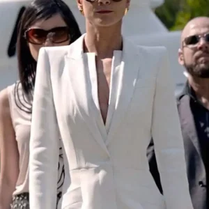 Alice Braga Queen of Wool White Coat