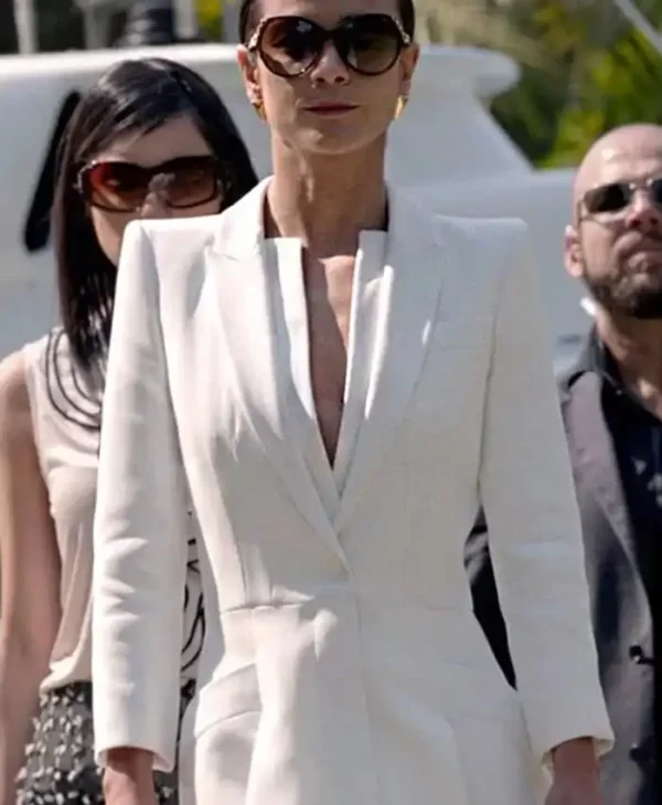 Alice Braga Queen of Wool White Coat