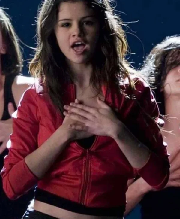 Another Cinderella Story Mary Santiago Red Leather Stylish Jacket