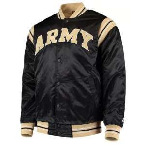 Army Black Knights The Enforcer Satin Varsity Jacket