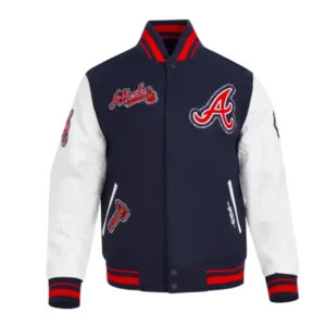 Atlanta Braves Diy Pick Stitch Classic Rib Jacket