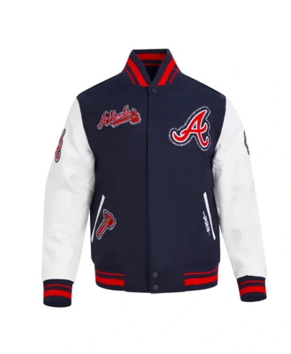 Atlanta Braves Diy Pick Stitch Classic Rib Jacket