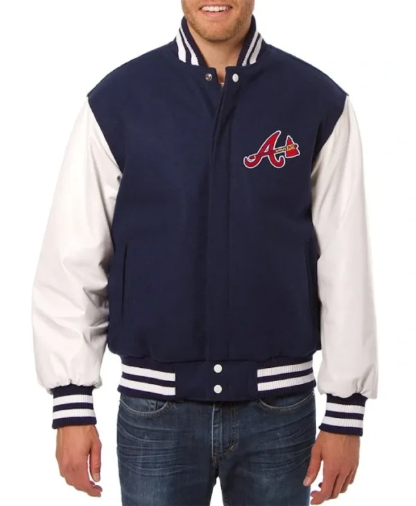 Atlanta Braves Full-Snap Varsity Jacket