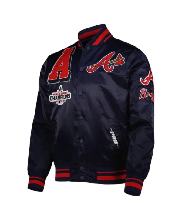 Atlanta Braves Mash Up Navy Bomber Jacket