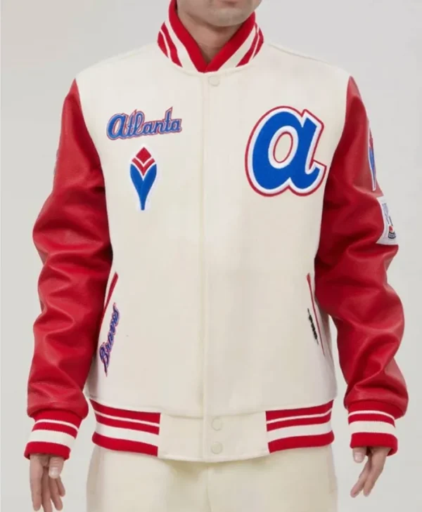 Atlanta Braves Mash Up Off White Jacket