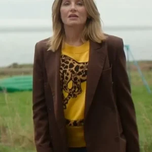 Bad Sisters S02 Sharon Horgan Brown Stylish Coat