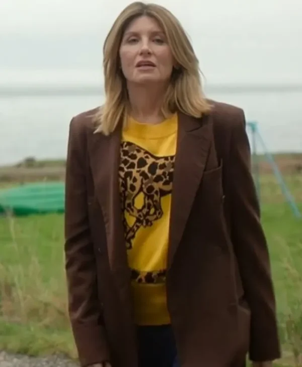 Bad Sisters S02 Sharon Horgan Brown Stylish Coat
