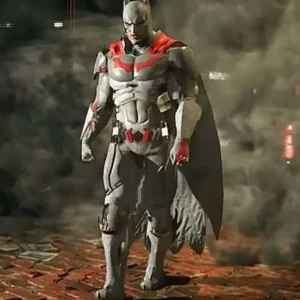 Batman Injustice Grey Leather Jacket