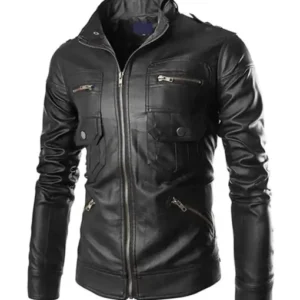 Biker Slim Fit Leather Jacket