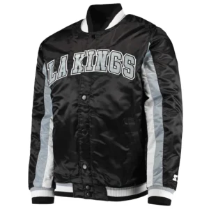 Black-Gray Los Angeles Kings The Ace Varsity Jacket