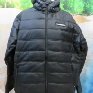 Black Puffy Cleveland Cavaliers Cavs Oversized Bomber Jacket