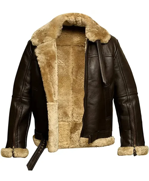 Bomber RAF Aviator Flying Shearling Jacket