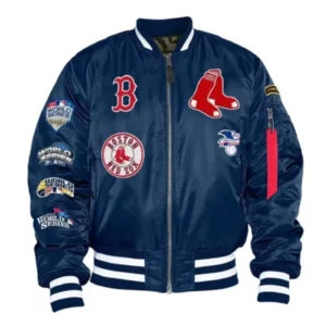 Boston Red Sox MA-1 Blue Stylish Bomber Jacket