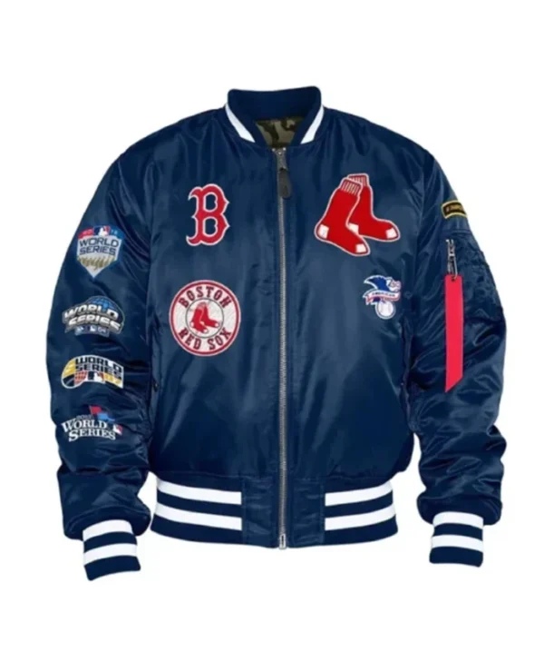 Boston Red Sox MA-1 Blue Stylish Bomber Jacket